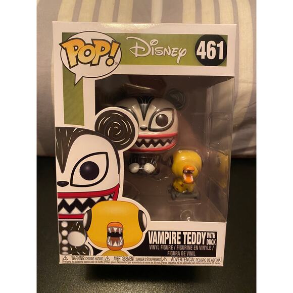 Funko Pop Disney:  The Nightmare Before Christmas - Vampire Teddy with Duck - Picture 1 of 6